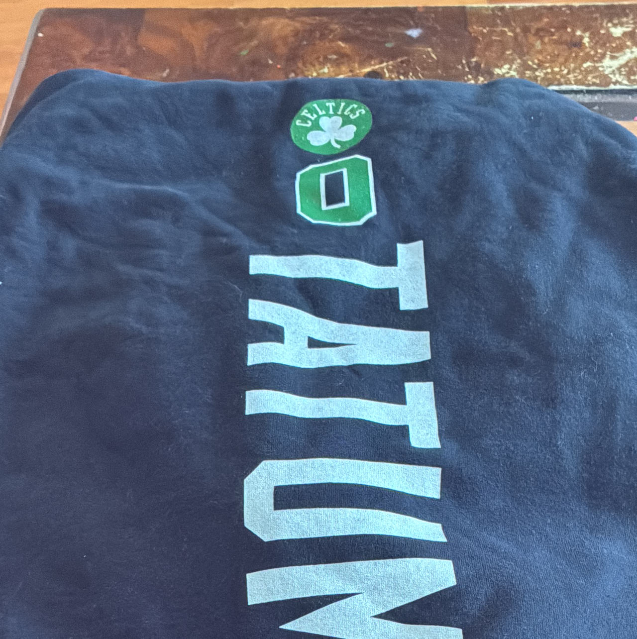NBA Boston Celtics Jayson Tatum Name & Number Hoodie