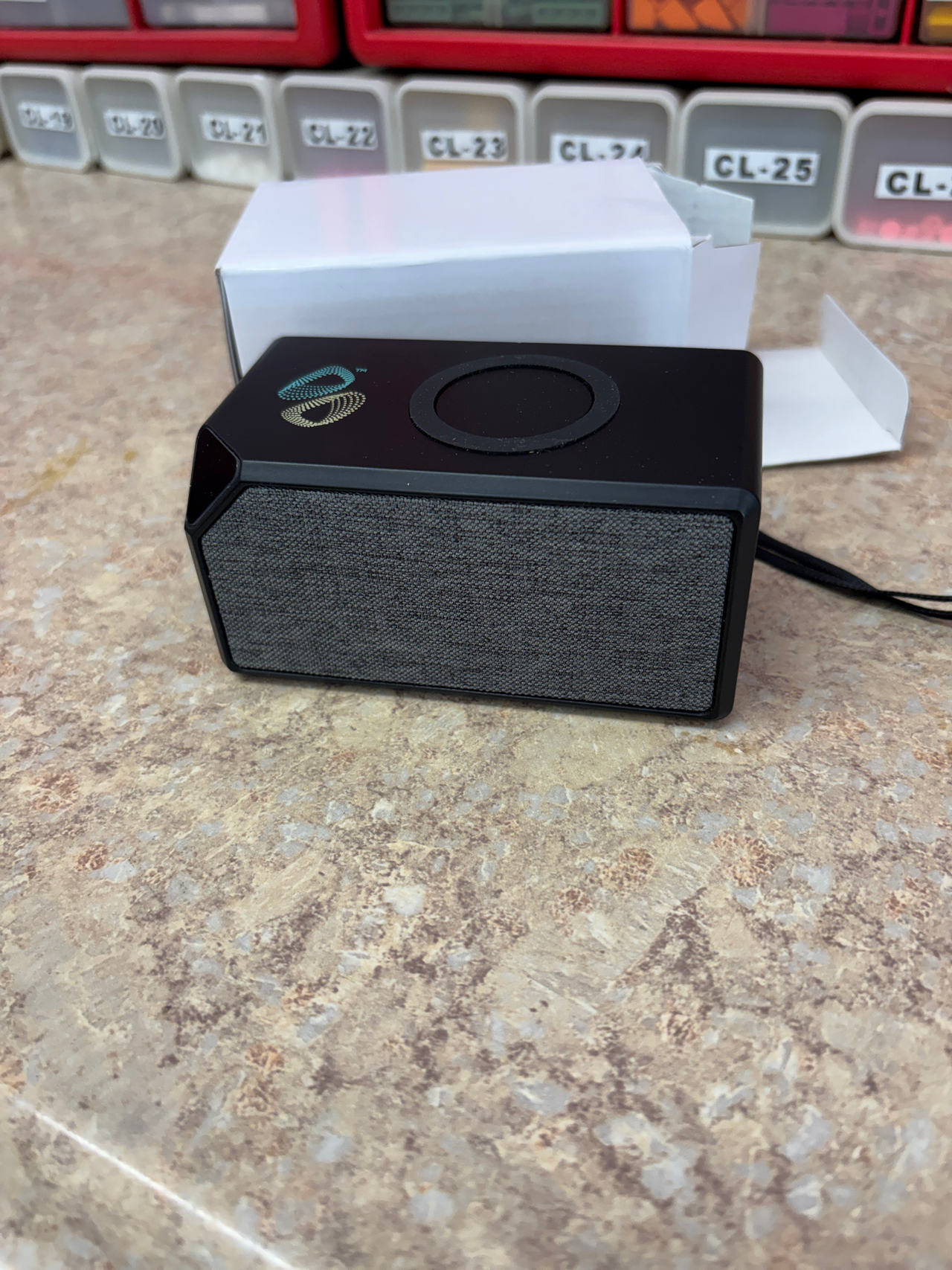 Symmetry Bluetooth Speaker with Wireless Charger