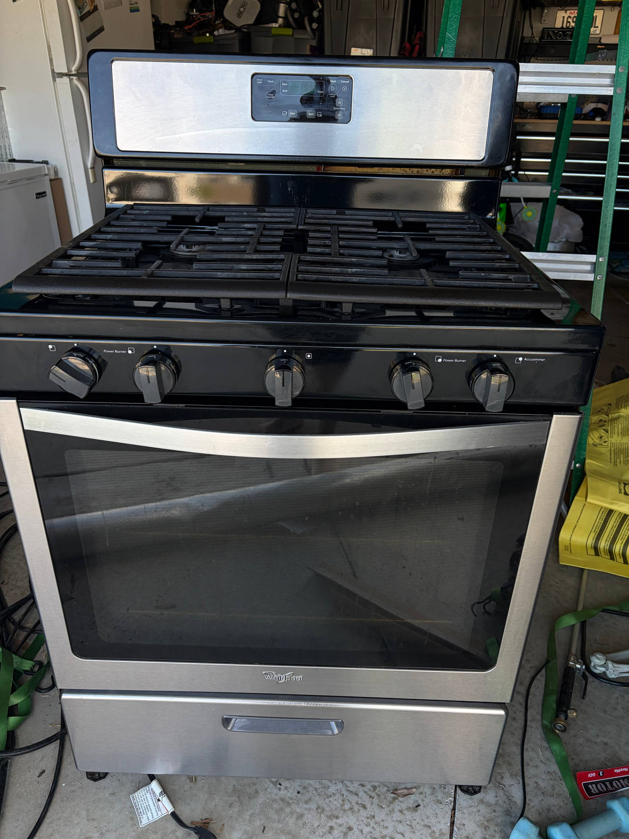 Whirlpool 30-inch 5-Burner Gas Range in Stainless Steel
