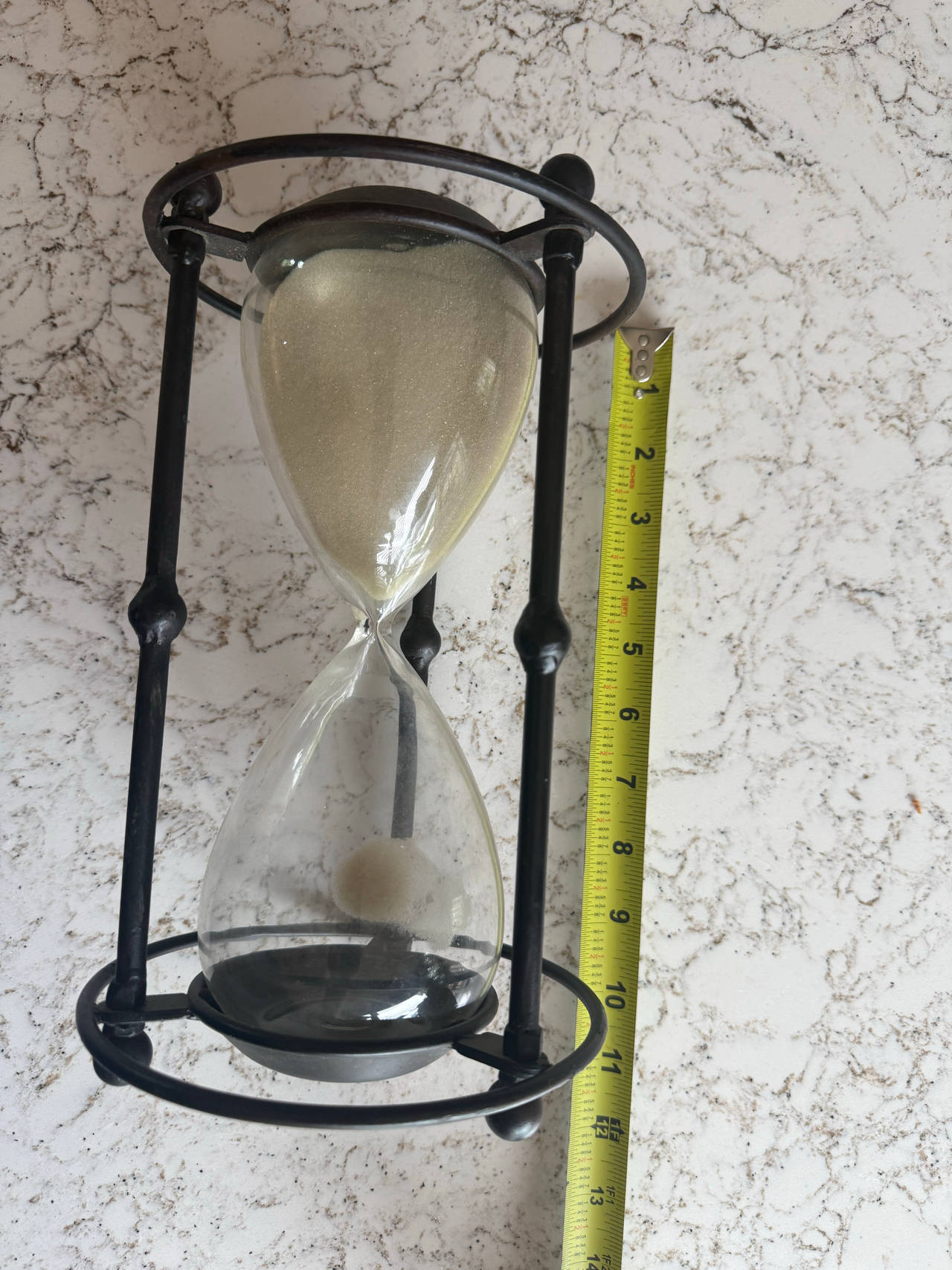 Decorative Metal Hourglass Timer