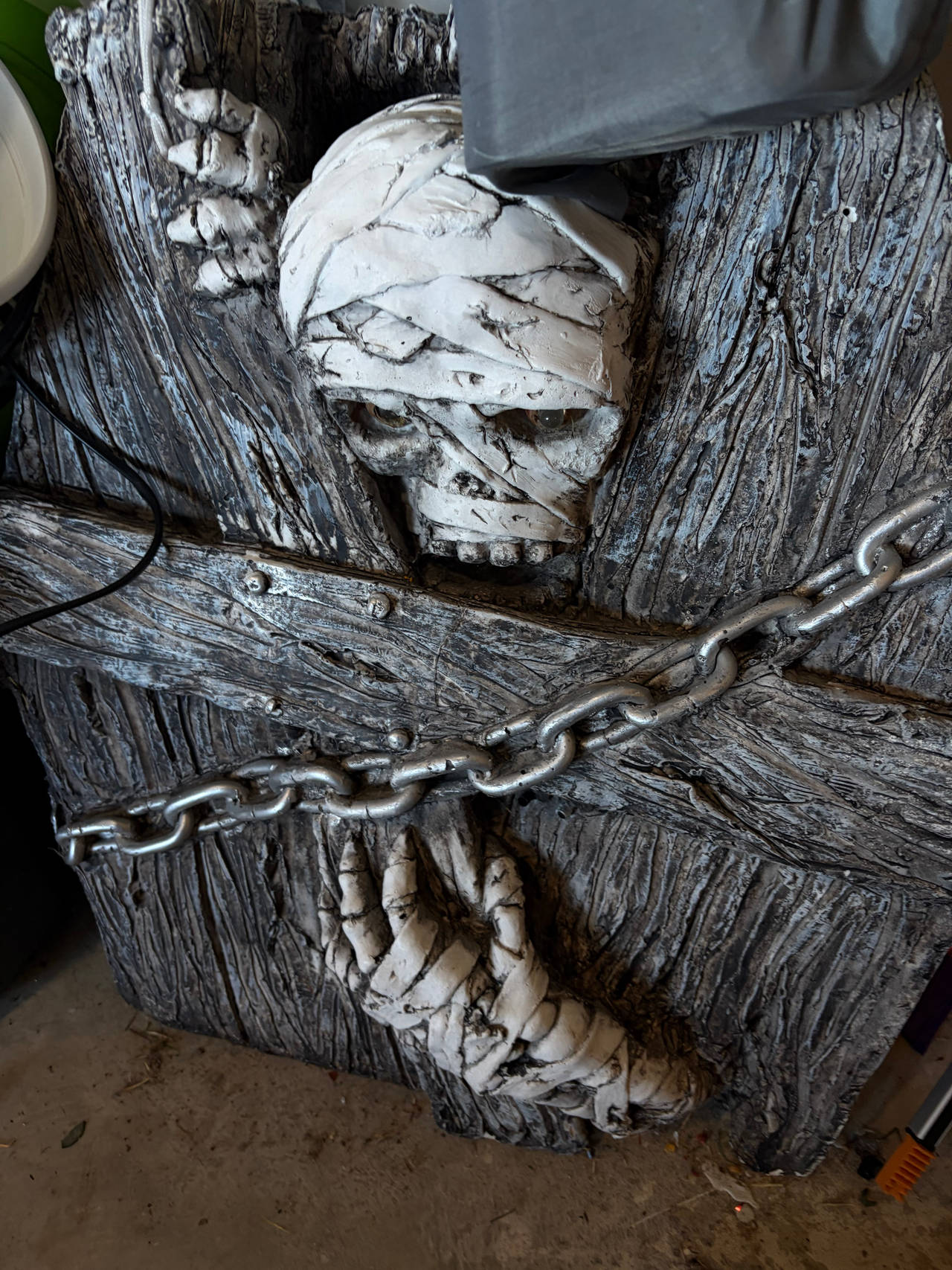 Spirit Halloween Mummy Tombstone Prop