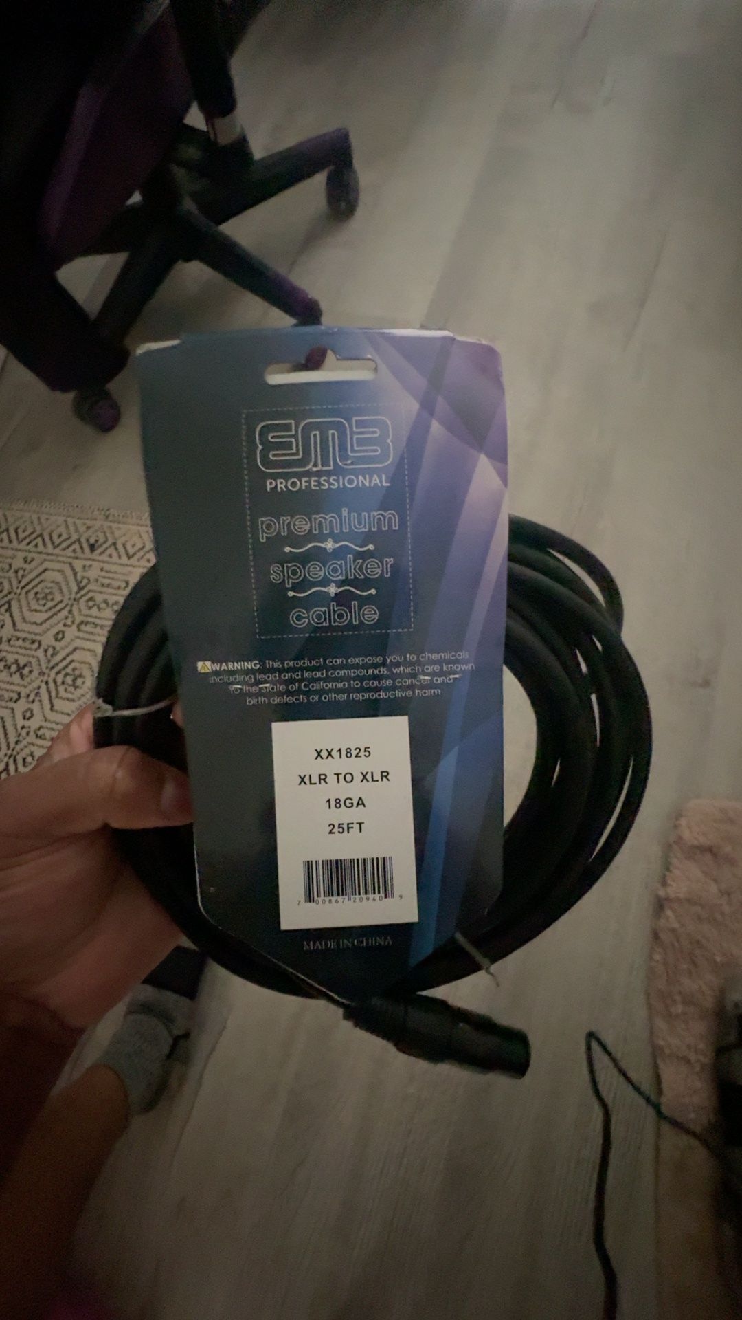 Generic XLR 25ft Male to Female  Cable