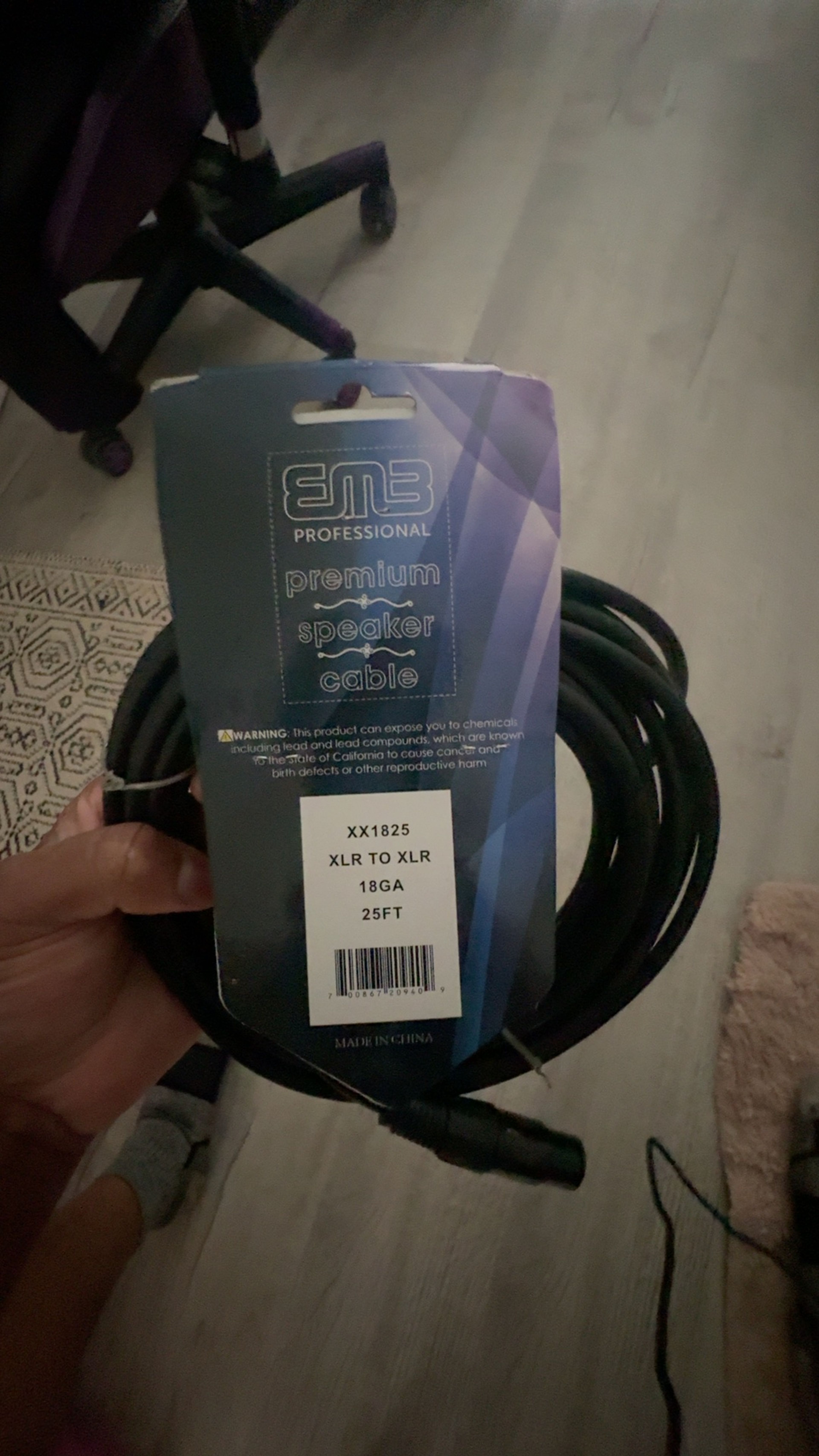 Generic XLR 25ft Male to Female  Cable