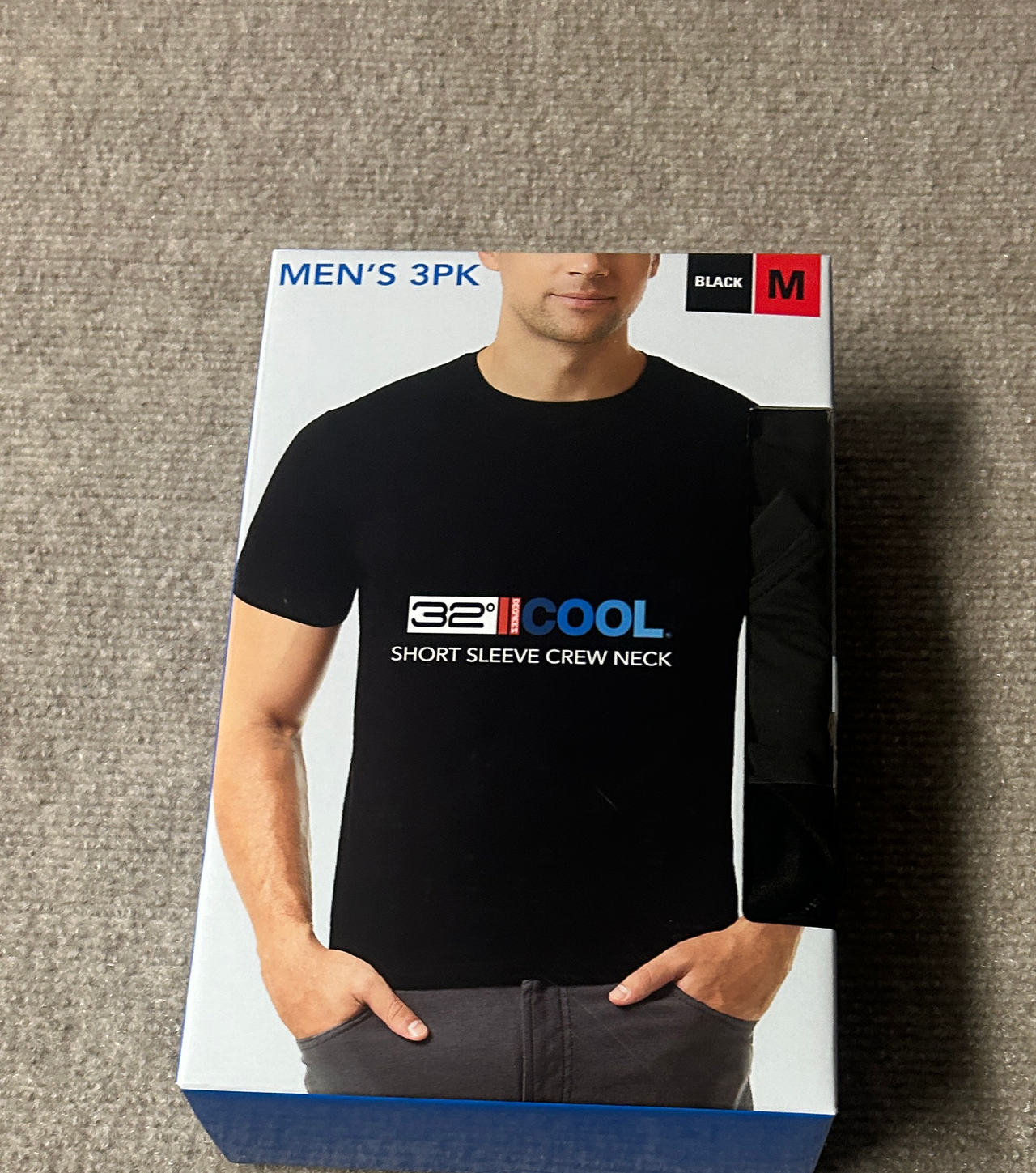32 Degrees Cool Men's 3-Pack Short Sleeve Crew Neck T-Shirt