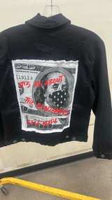 Self Made Black Denim Jacket - Image 2
