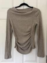 ribbed knit long sleeve top - Image 2