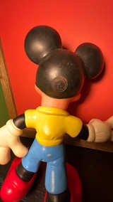 Disney Mickey Mouse Rubber Squeak Toy 10" Vintage - Image 3