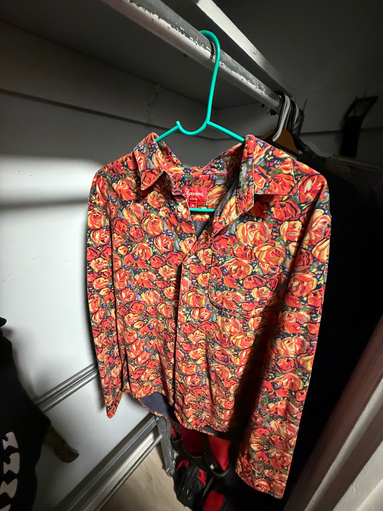 Supreme Roses Corduroy Shirt FW12