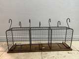 Industrial Modern Cubbie Shelf with Coat Hooks - Image 7