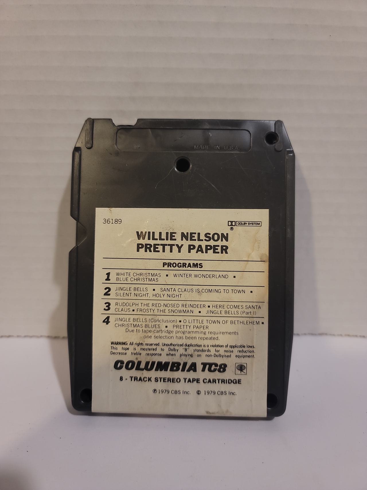 Willie Nelson - Pretty Paper 8-Track Tape