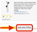 Delta Faucet Albion 14 Series Single-Handle Shower Faucet Trim Kit with In2ition 2-in-1 Dual Shower Head - Image 4