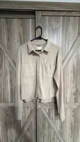 Thread & Supply Women's Shacket size Large tan light brown - Image 2