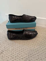 TOMS Black Sequin Alpargata Shoes - Image 1
