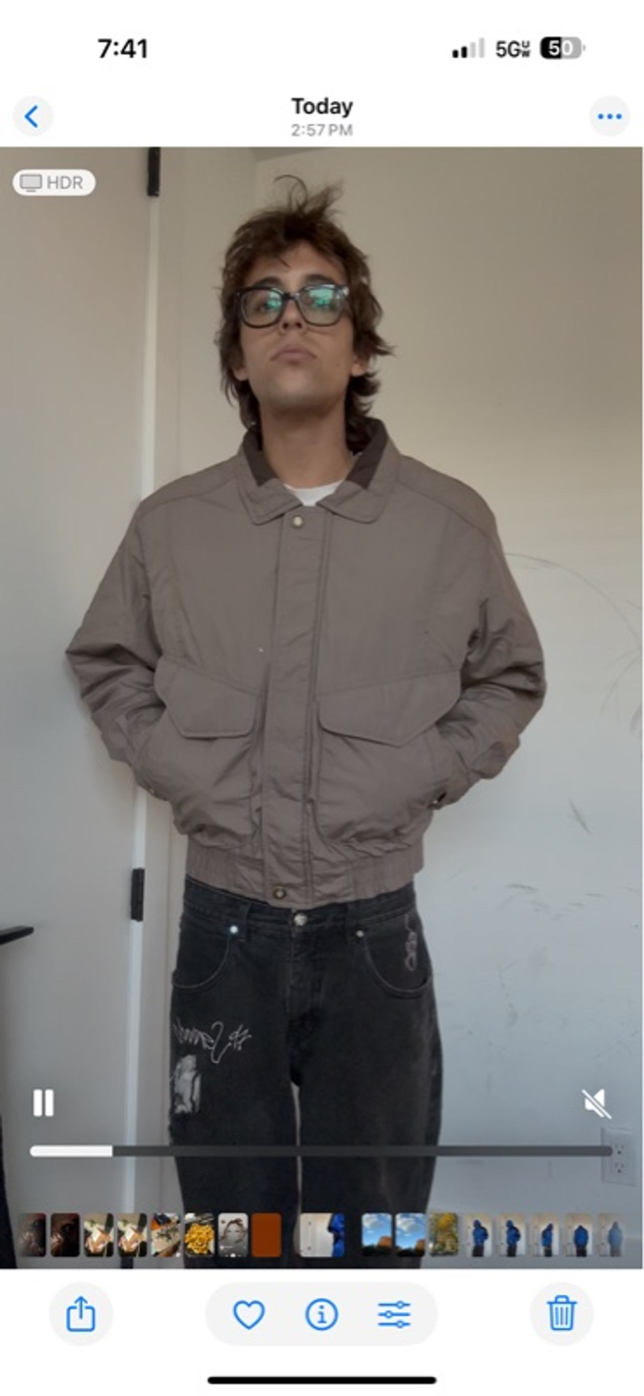 MEMBERS ONLY Vintage Brown Bomber Jacket