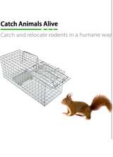 Heavy-duty squirrel trap for live animals (no assembly required), 17 x 7 x 7 inc - Image 5