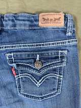 Levi’s 715 Girls Bootcut Jeans Size 12 Reg W28 L26 Thick Stitch Flap Pocket - Image 3