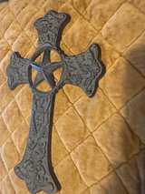 Western Frontier Cast Iron Wall Cross with Star Center - Image 3