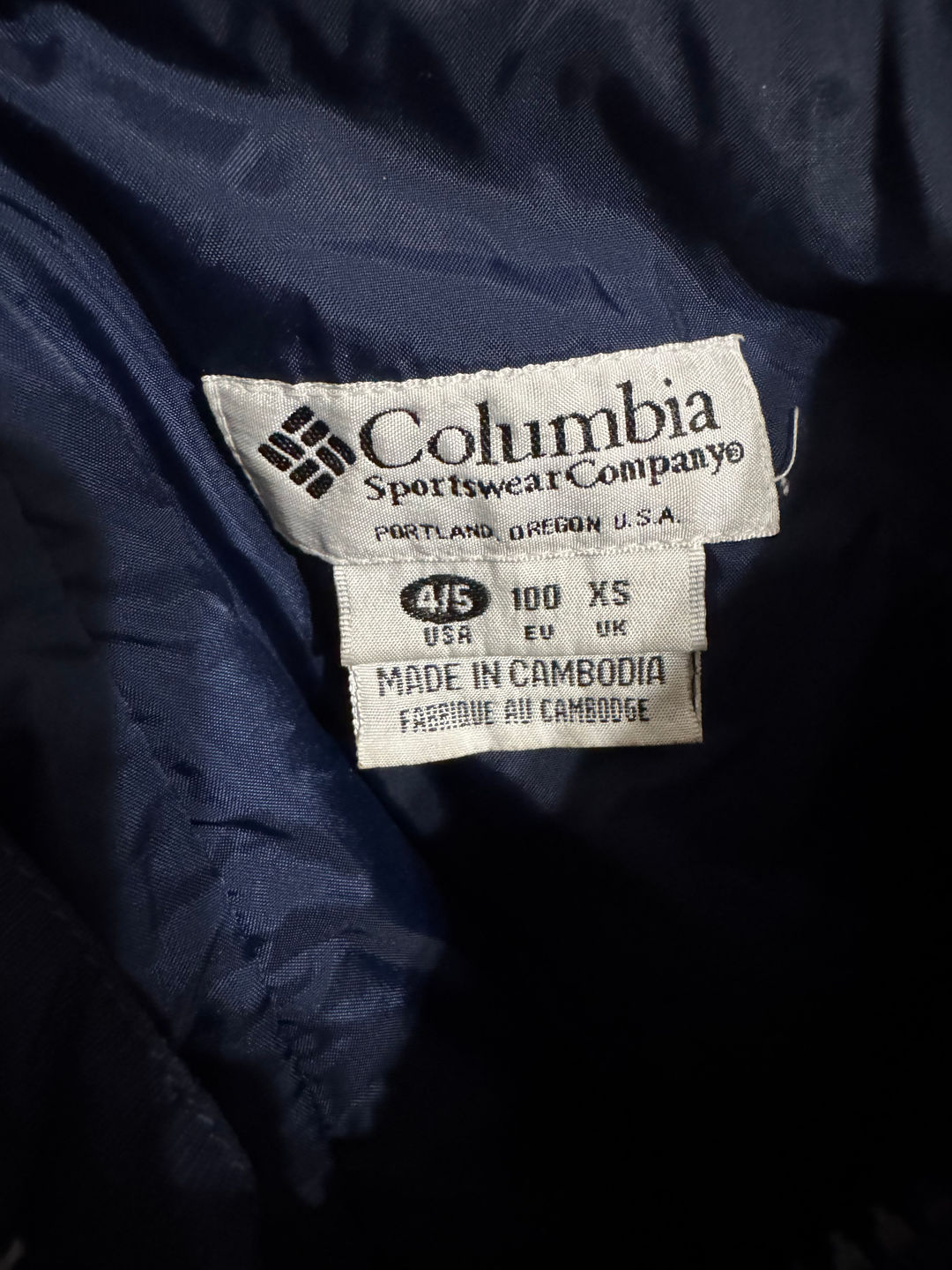 Columbia Kids Snowsuit Size 4/5 XS