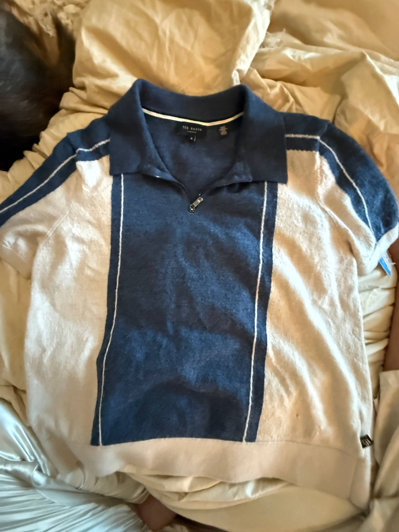 Ted Baker Quarter Zip Knit Polo Shirt