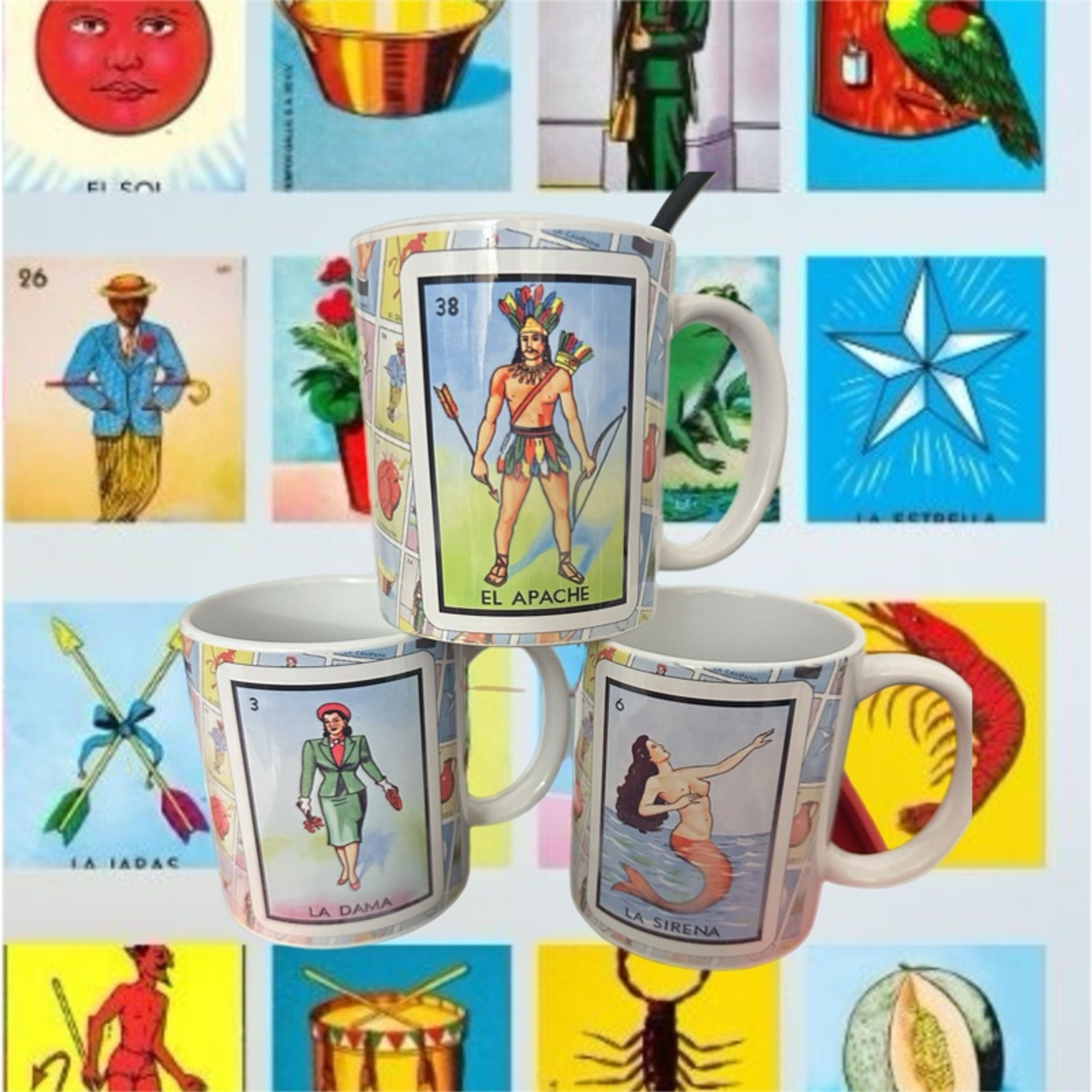 Mexican Loteria 11oz Ceramic Coffee Mug