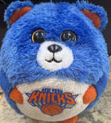 New York Knicks TY Ballz Plush Ball Bear 5” - Image 1