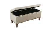 Upholstered Storage Bench with Nailhead Trim - Brand New in Box - Image 6