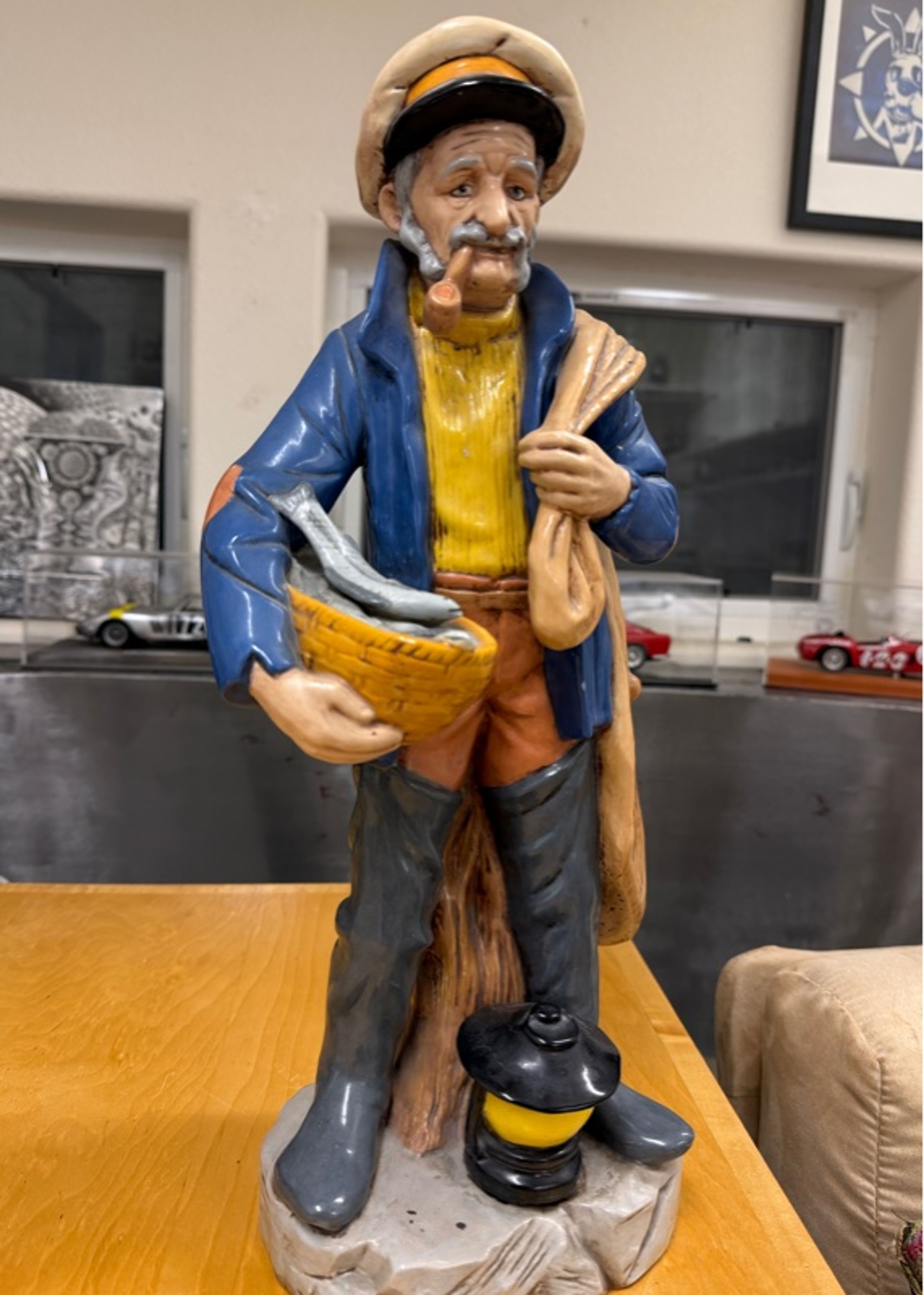 Vintage Sailor / Fisherman Figurine - 17” - at Junkee - Danielle’s Booth