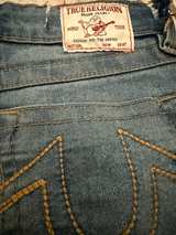 True Religion Kids Wide Leg Cargo Jeans- Size 8 - Image 3