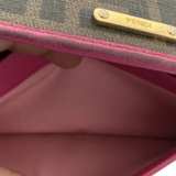 Fendi Zucca Pink and Brown Continental Wallet - Image 5