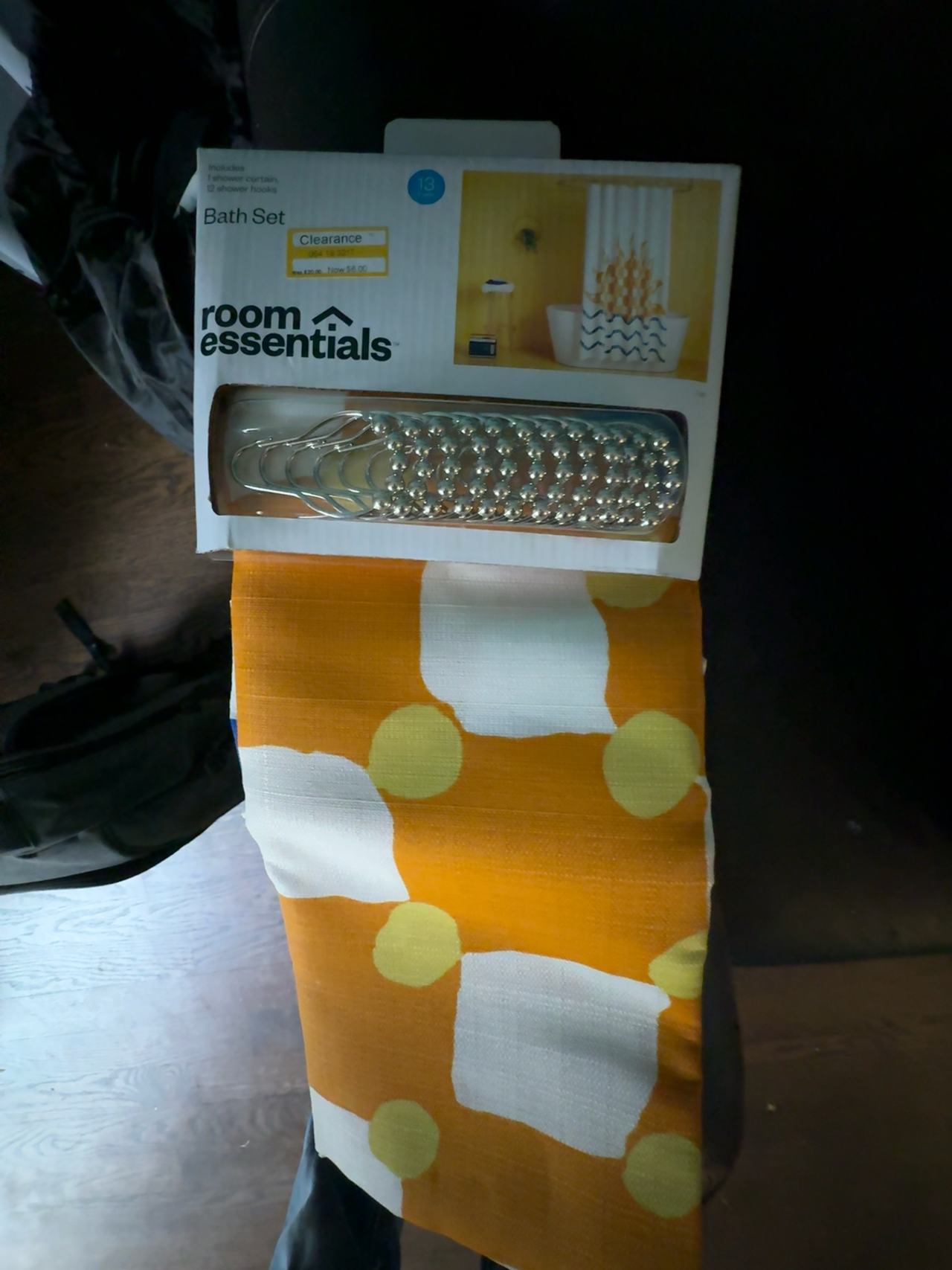 Room Essentials Sun Rise Fabric Shower Curtain Set