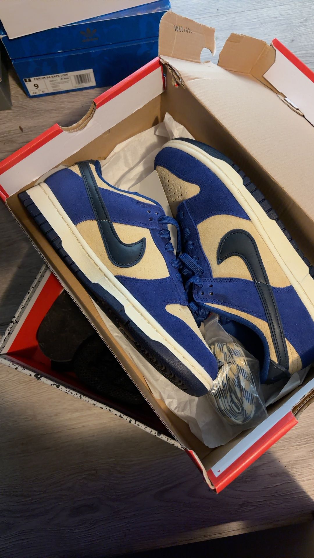 Nike Dunk Low LX Blue Suede Women's