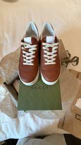 Gucci GG Embossed Platform Sneaker Brown - Mens G7 US 8.5 - Image 2