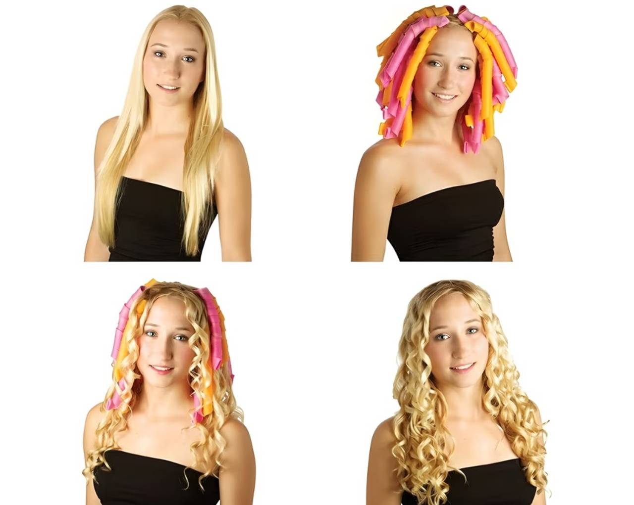 50pc. Heatless Spiral Hair Curlers Rollers