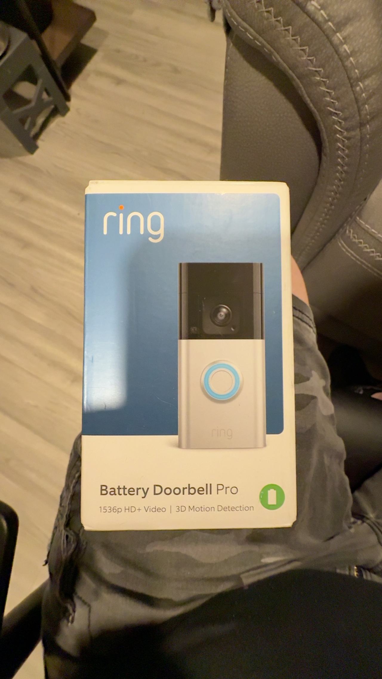 Ring Battery Doorbell Plus Satin Nickel