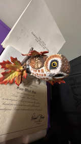Lenox Vintage Saw-Whet Owl Porcelain Figurine - Image 4