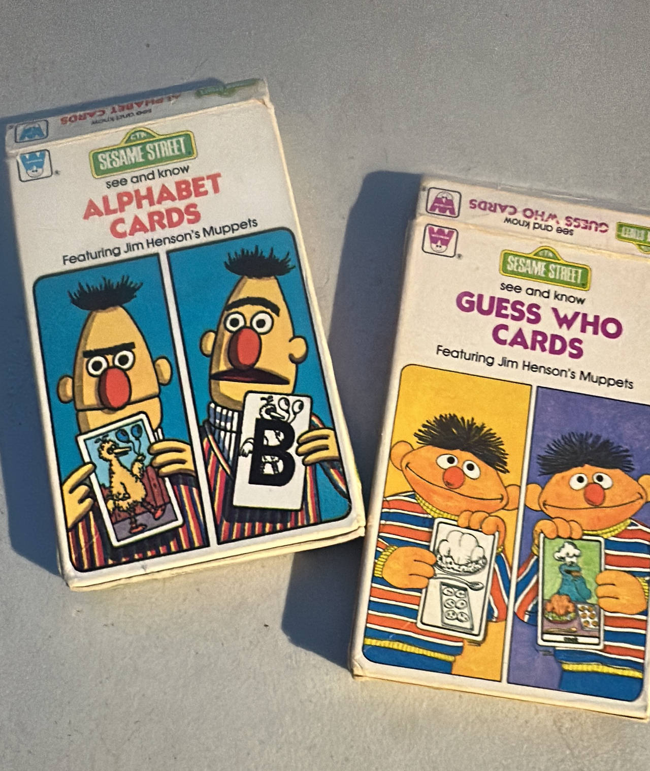 Vintage Sesame Street See and Know Flash Cards Set