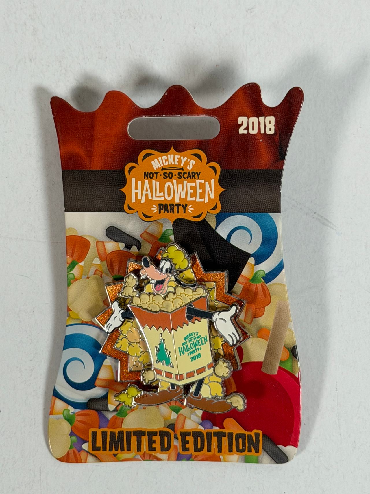 Disney Pin MNSSHP 2018 Goofy Popcorn Limited Edition