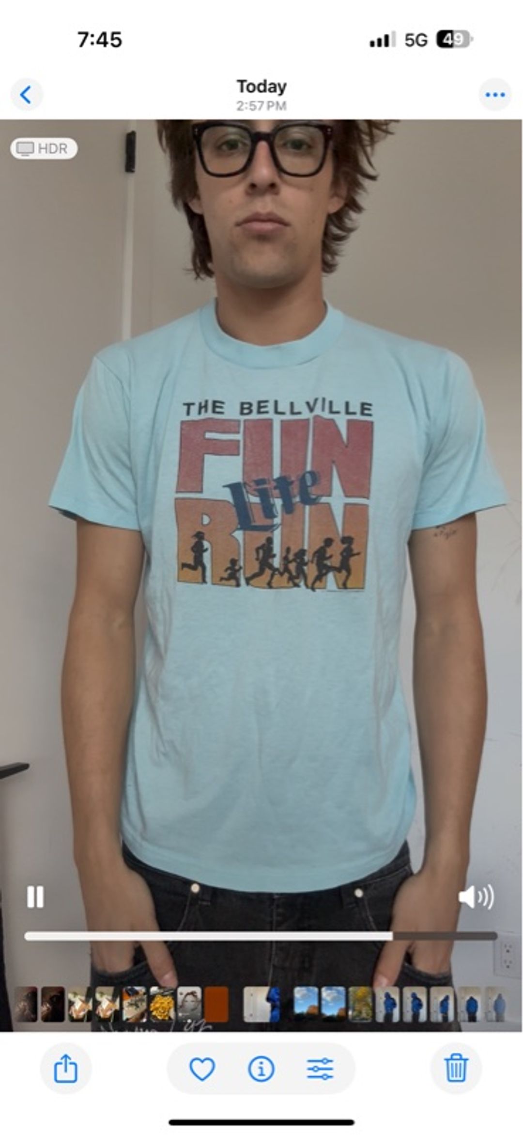 vintage Graphic T-Shirt fun run miller lite 