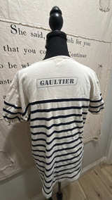 Jean Paul Gaultier Striped T-Shirt White - Image 3