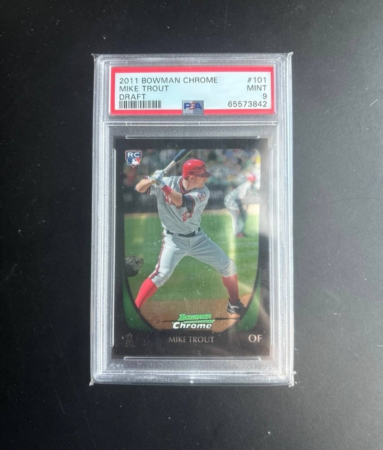 2011 Bowman Chrome Mike Trout Draft #101 PSA 9