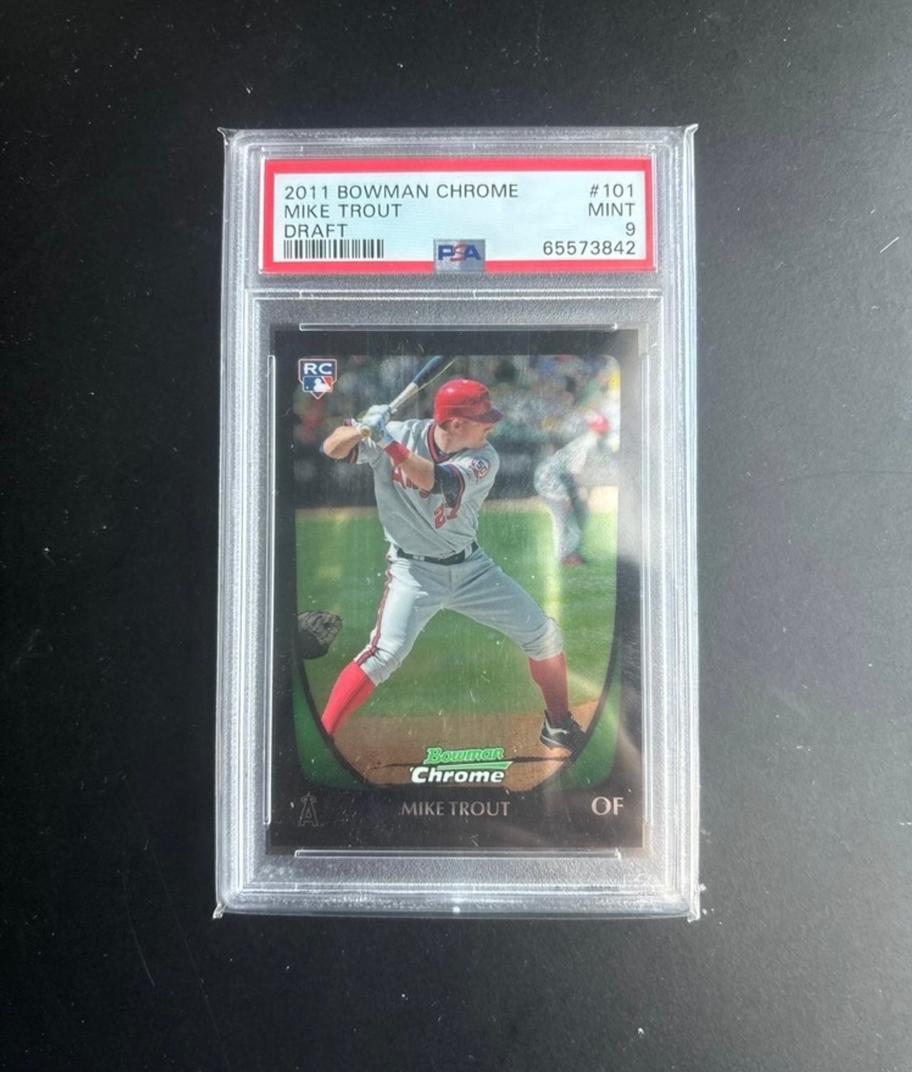 2011 Bowman Chrome Mike Trout Draft #101 PSA 9