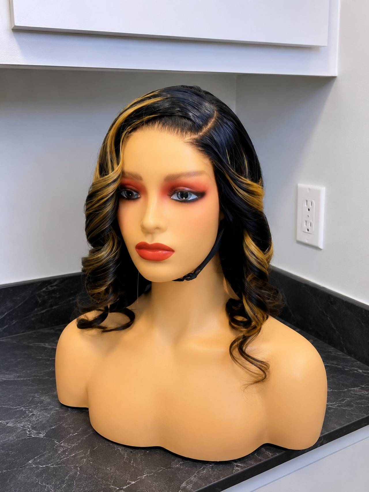 Highlight Lace Front Human Hair Wig