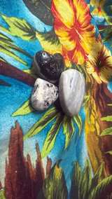 Orca Agate Polished Hearts(8) - Image 2