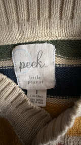 Peek…little peanut Baby Boy Striped Knit Pullover Sweater: size 1 (12-18m) - Image 2