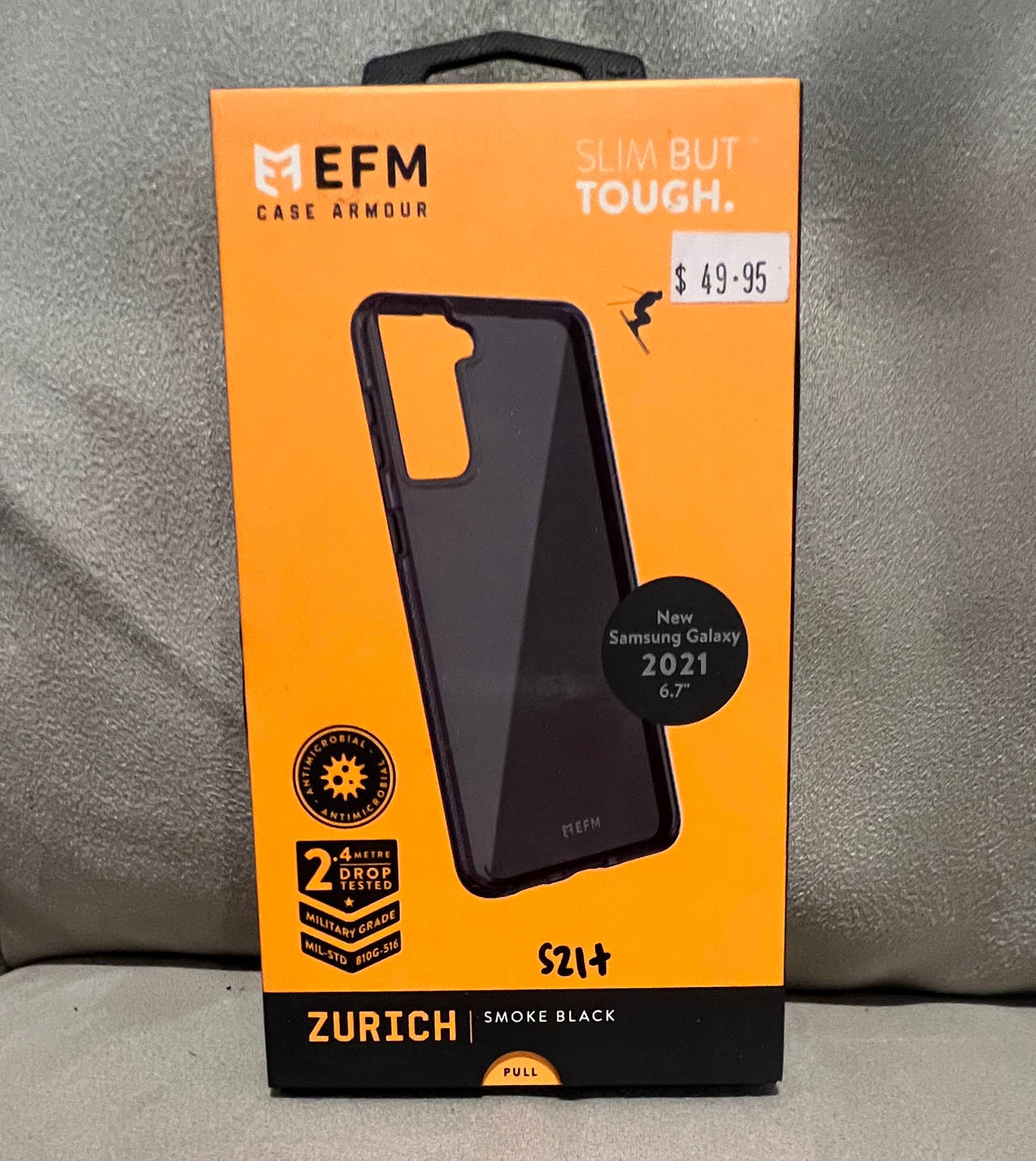 EFM Zurich Case Armour for Samsung Galaxy S21+ Smoke Black