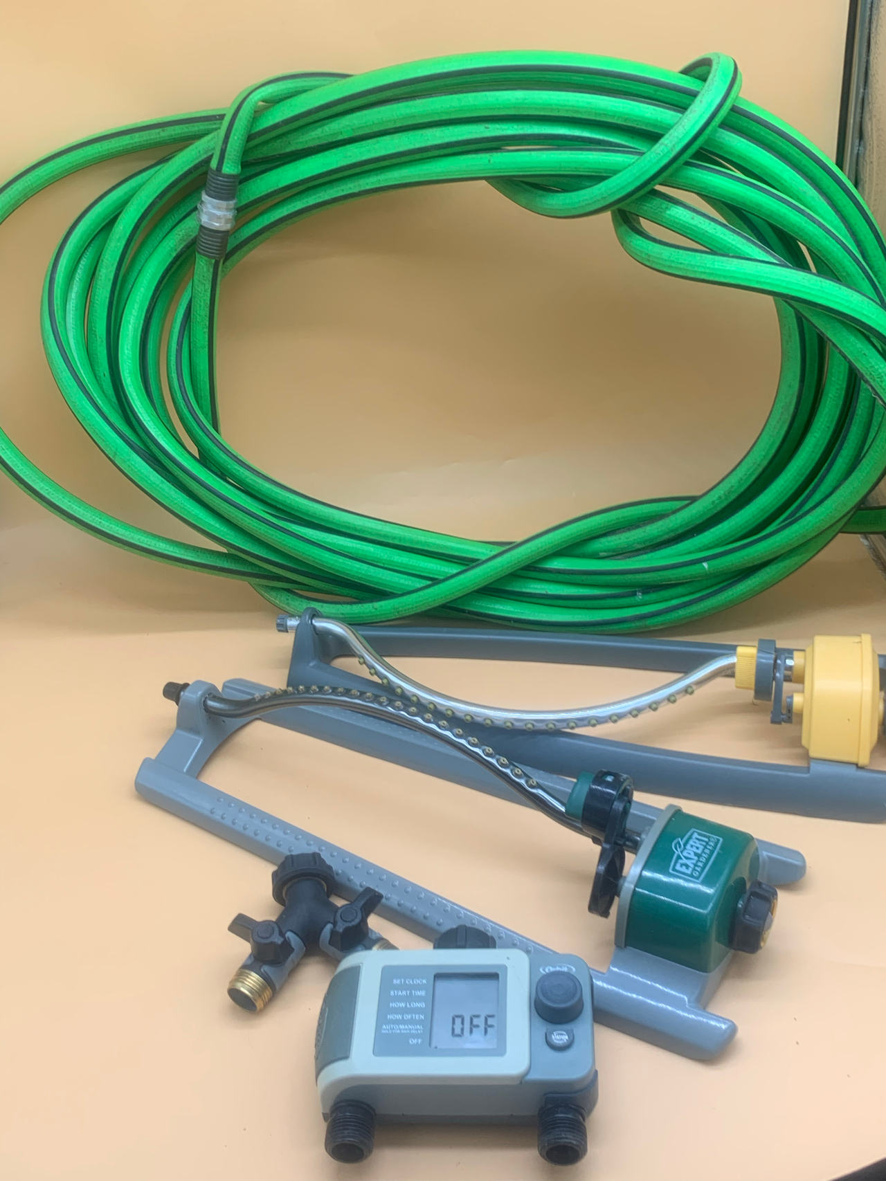 Garden Hose and Sprinkler Set