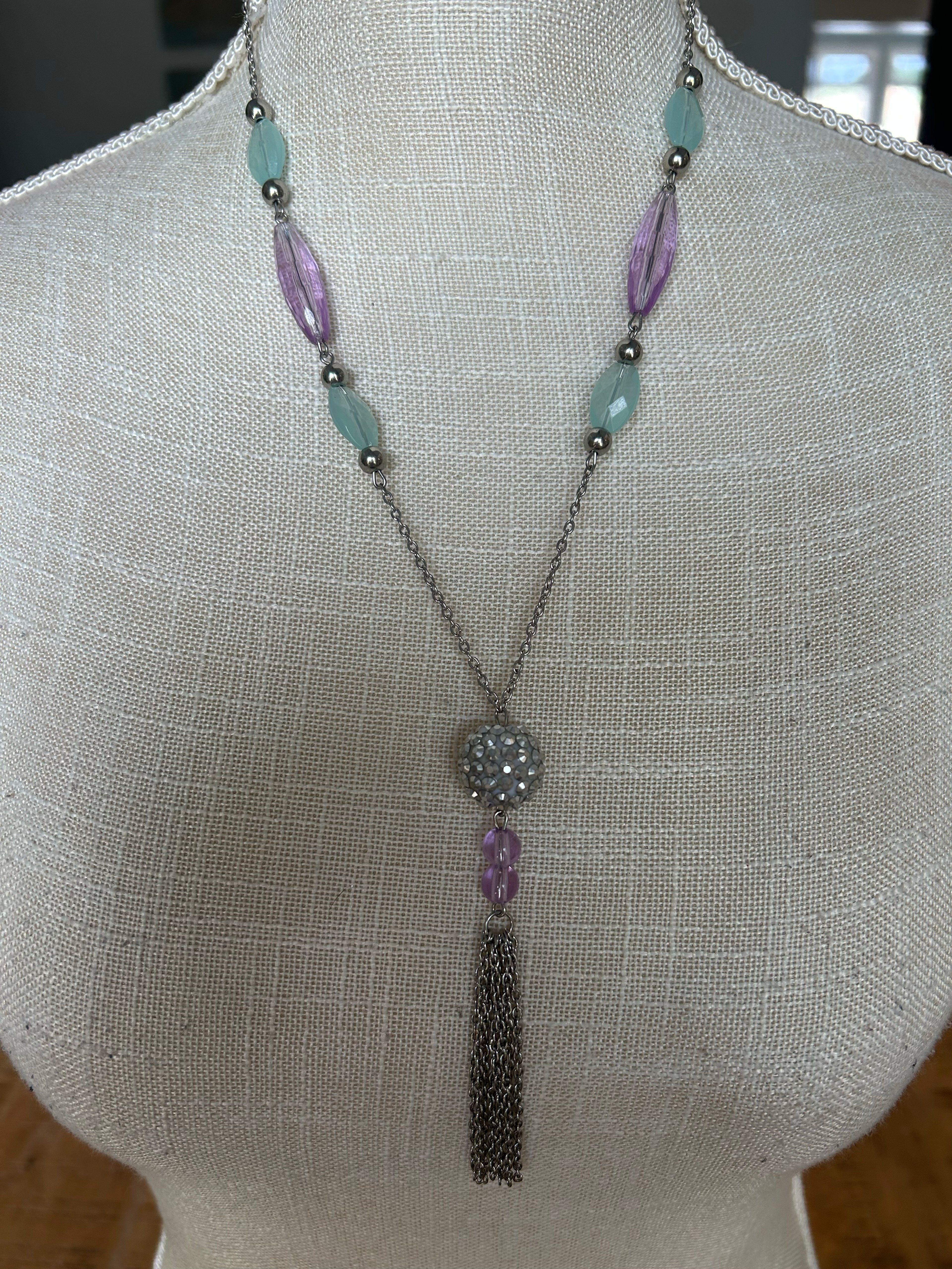 Beaded Tassel Necklace