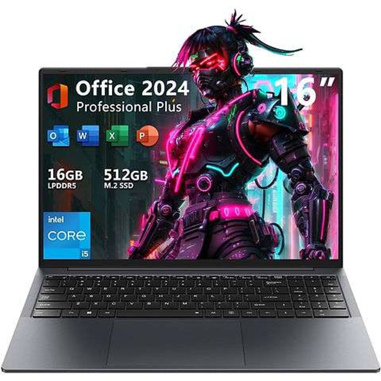 16-inch Laptop Intel Core i5 16GB RAM 512GB SSD