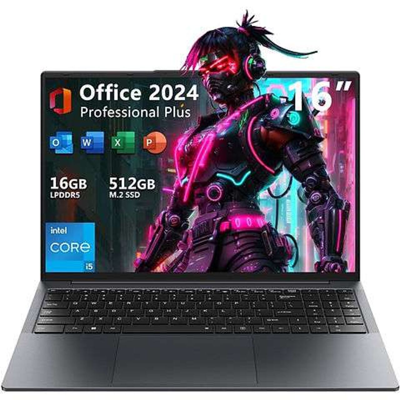16-inch Laptop Intel Core i5 16GB RAM 512GB SSD