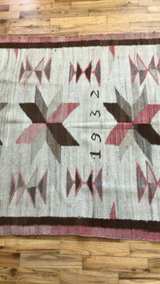 Vintage 1932 Hand-Woven Navajo Style Rug - Image 3